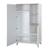 Armoire 2 portes battantes 2 niches leon Blanc - chêne othello 4 - vertbaudet enfant 