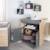 Commode à langer 2 portes 1 niche ANNA Anthracite - chêne kent 2 - vertbaudet enfant 