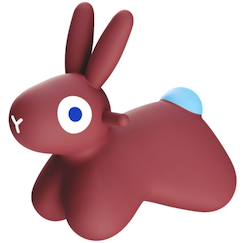 Ballon sauteur hoppi lapin bleu  - vertbaudet enfant