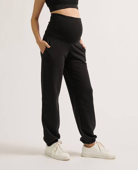 Jogger de maternité woma Noir+Prune 1 - vertbaudet enfant 