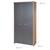 Armoire 2 portes battantes anna Anthracite - chêne kent 5 - vertbaudet enfant 