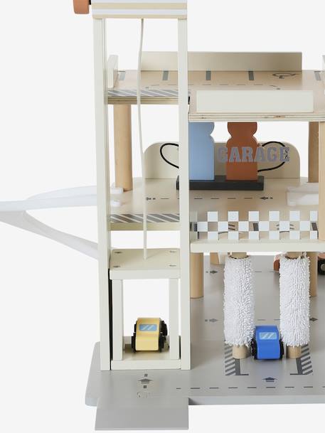 Garage 3 niveaux avec ascenseur en bois FSC® blanc 8 - vertbaudet enfant 