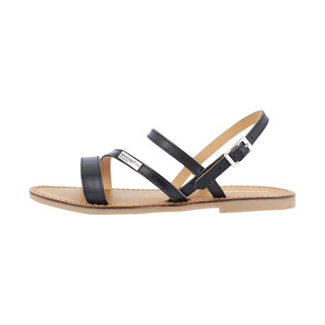 Sandales en cuir  à brides Noir+Or+Tan 2 - vertbaudet enfant 