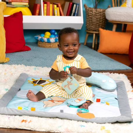 Tapis d'éveil Gris, bleu, blanc 3 - vertbaudet enfant 