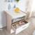 Commode à langer 2 tiroirs 1 niche CABANE Blanc - chêne 2 - vertbaudet enfant 