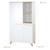 Armoire 2 portes battantes 2 niches leon Blanc - chêne othello 5 - vertbaudet enfant 
