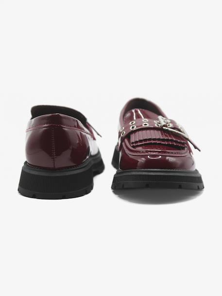 Mocassins à franges Noir+Rouge 7 - vertbaudet enfant 
