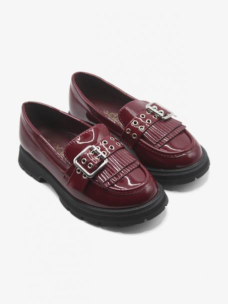 Mocassins à franges Noir+Rouge 6 - vertbaudet enfant 