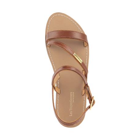 Sandales en cuir  à brides Noir+Or+Tan 12 - vertbaudet enfant 