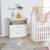 Commode à langer 2 tiroirs 1 niche CABANE Blanc - chêne 6 - vertbaudet enfant 
