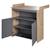 Commode à langer 2 portes 1 niche ANNA Anthracite - chêne kent 4 - vertbaudet enfant 