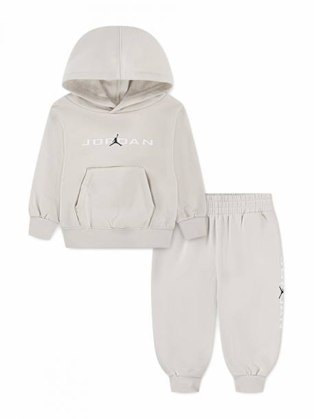 Ensemble deux pièces pour enfant sweat à capuche et pantalon confortable Light orewood+Noir 1 - vertbaudet enfant 