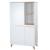 Armoire 2 portes battantes 2 niches leon Blanc - chêne othello 1 - vertbaudet enfant 