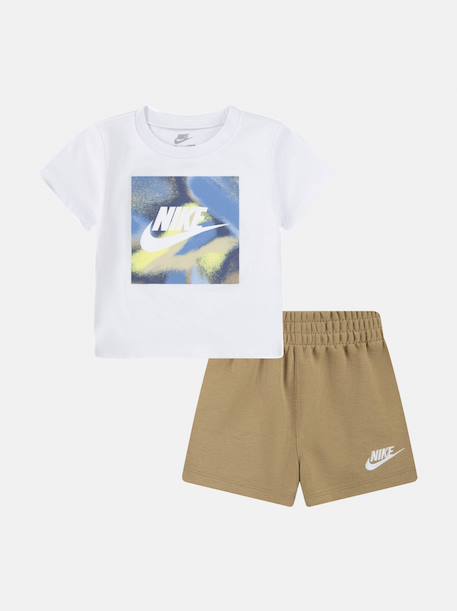 Ensemble 2 pièces Beige / blanc 1 - vertbaudet enfant 