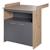 Commode à langer 2 portes 1 niche ANNA Anthracite - chêne kent 1 - vertbaudet enfant 