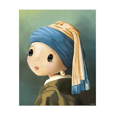 Puzzle 100 pcs inspiré de vermeer Vert 3 - vertbaudet enfant 