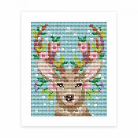 Peinture diamant cerf MULTICOLORE 2 - vertbaudet enfant 