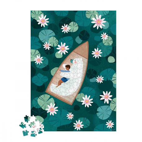 Puzzle 500 pièces les nénuphars Vert 2 - vertbaudet enfant 