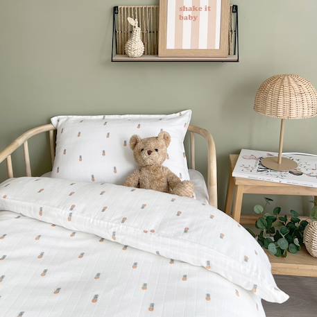 Parure de lit gaze de coton bio Ananas 3 - vertbaudet enfant 