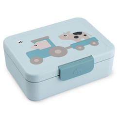 -Boîte à goûter avec séparateur tiny farm rose