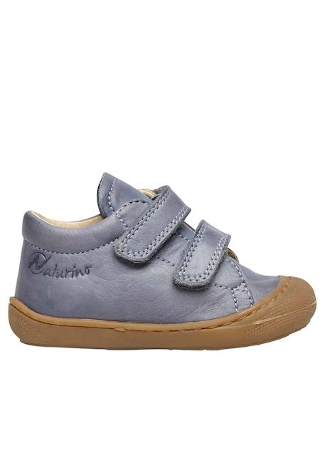 Chaussures en cuir cocoon vl Bleu-bleu ciel-+Bleu-marron-+Caramel-+Jaune-+Marine-+Marron-beige+Vert clair-+Vert-marron- 1 - vertbaudet enfant 