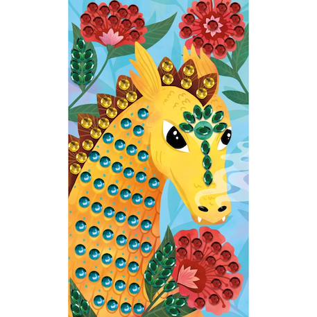 Sequins à coller dragons MULTICOLORE 5 - vertbaudet enfant 