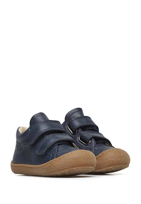 Chaussures en cuir cocoon vl Bleu-bleu ciel-+Bleu-marron-+Caramel-+Jaune-+Marine-+Marron-beige+Vert clair-+Vert-marron- 23 - vertbaudet enfant 