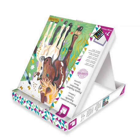 Peinture au numéro chevaux MULTICOLORE 5 - vertbaudet enfant 