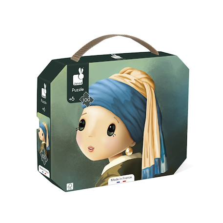 Puzzle 100 pcs inspiré de vermeer Vert 1 - vertbaudet enfant 