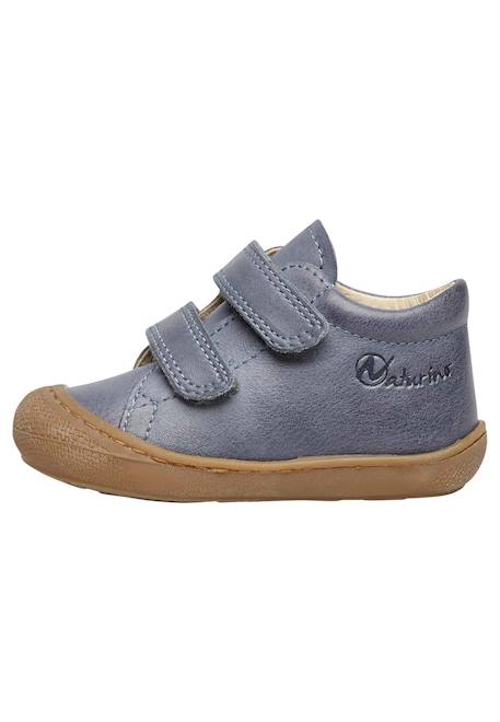 Chaussures en cuir cocoon vl Bleu-bleu ciel-+Bleu-marron-+Caramel-+Jaune-+Marine-+Marron-beige+Vert clair-+Vert-marron- 3 - vertbaudet enfant 