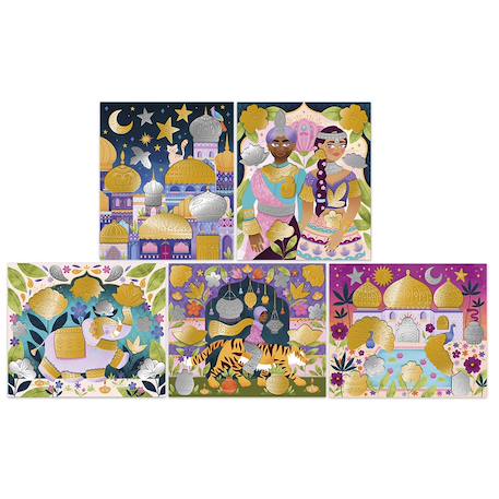 Stickers en métal à repousser bollywood MULTICOLORE 4 - vertbaudet enfant 