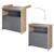 Chambre bébé évolutive 2 pièces avec soft-close ANNA Anthracite - chêne kent 5 - vertbaudet enfant 