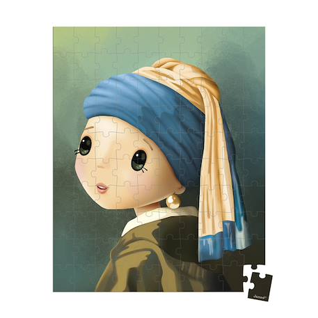 Puzzle 100 pcs inspiré de vermeer Vert 2 - vertbaudet enfant 