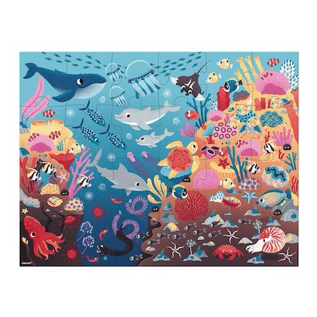 Puzzle magique l'océan 24 pièces Multicolore 2 - vertbaudet enfant 