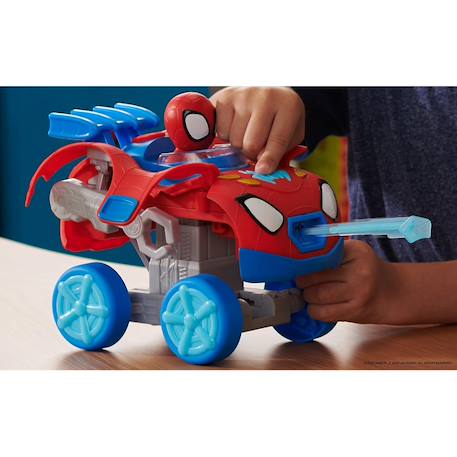 Véhicule Spidey et ses incroyables amis Marvel - spiderman mech web crawler Rouge et bleu 6 - vertbaudet enfant 