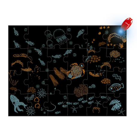 Puzzle magique l'océan 24 pièces Multicolore 4 - vertbaudet enfant 