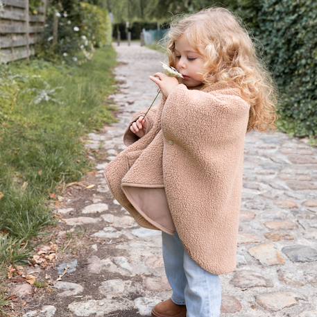 Poncho de voyage - teddy douillet Ficelle+Kaki+Muffin+Natural+Ocre 17 - vertbaudet enfant 