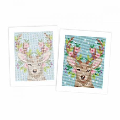 Peinture diamant cerf MULTICOLORE 5 - vertbaudet enfant 