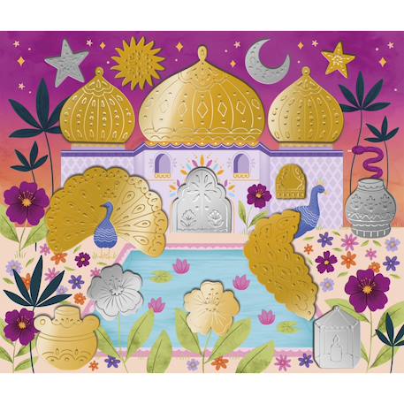 Stickers en métal à repousser bollywood MULTICOLORE 6 - vertbaudet enfant 
