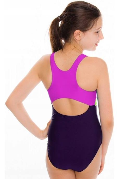 Maillot de bain 1 pièce  emily Bleu marine / bleu+Bleu marine / rose+Violet clair / rose 10 - vertbaudet enfant 