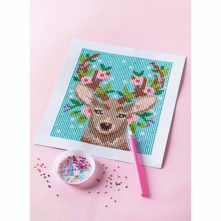 Peinture diamant cerf MULTICOLORE 3 - vertbaudet enfant 