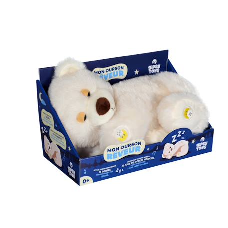 Peluche - mon ourson rêveur - peluche musicale et interactive - 30 cm Beige 5 - vertbaudet enfant 