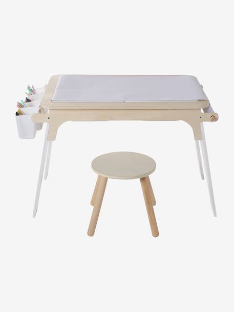 Table de dessin et briques de construction en bois FSC® blanc 7 - vertbaudet enfant 