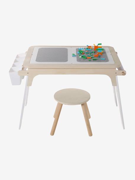 Table de dessin et briques de construction en bois FSC® blanc 9 - vertbaudet enfant 