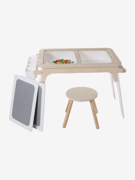 Table de dessin et briques de construction en bois FSC® blanc 8 - vertbaudet enfant 
