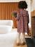 Robe fille flanelle imprimée fleurs prune 7 - vertbaudet enfant 