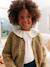 Gilet fille en maille mousseuse olive 1 - vertbaudet enfant 