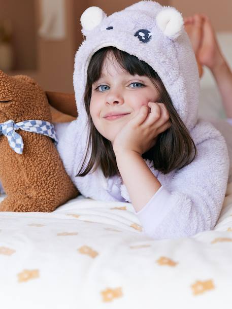 Surpyjama fille sherpa Kawaii lilas 7 - vertbaudet enfant 
