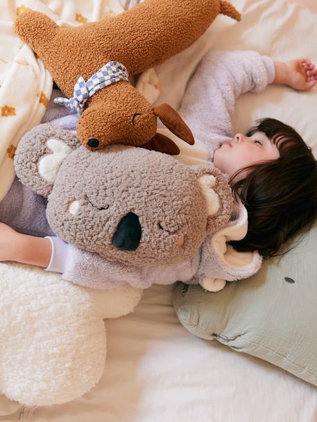 Coussin koala en sherpa gris 2 - vertbaudet enfant 