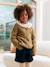 Gilet fille en maille mousseuse olive 2 - vertbaudet enfant 